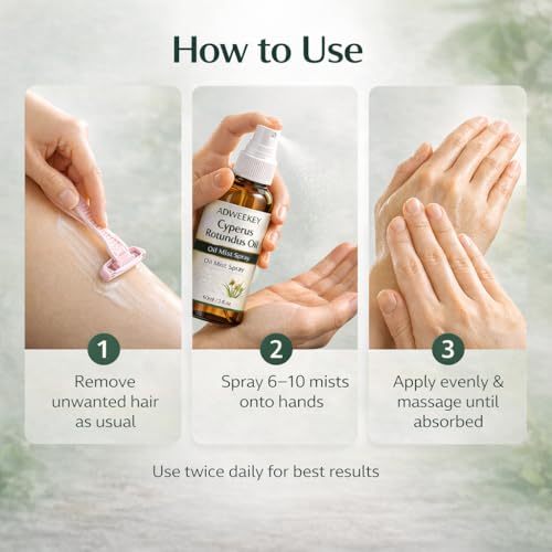 Cyperus Rotundus Hair Removal Spray 2 fl oz - Post-Hair Care & Skin Soothing