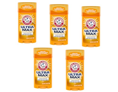 ARM & HAMMER ULTRAMAX Unscented Anti-Perspirant Deodorant 2.6 oz Pack of 5