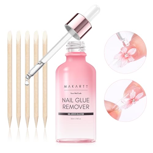 Makartt Gentle Press-On Nail Glue Remover - Acetone-Free with Vitamin E