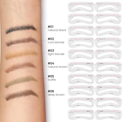 Waterproof Microblading Eyebrow Pen & Stamp Kit - Light Blond