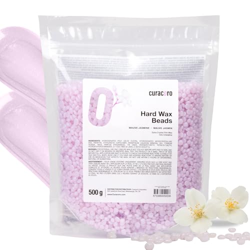 Curacoro Hard Wax Beads 500g - Mauve Jasmine for Medium to Coarse Hair Removal