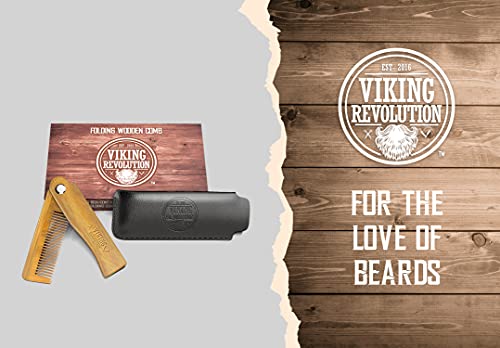 Folding Wooden Beard Comb - Sandalwood Pocket Grooming Tool