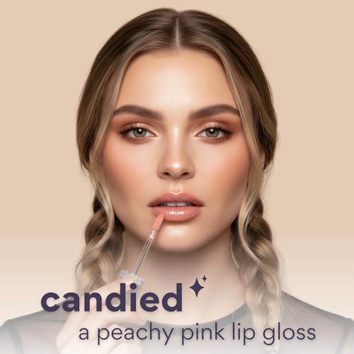 dearcloud Jelly Wave Lip Oil - Tinted Collagen Gloss in Candied, 0.13 oz