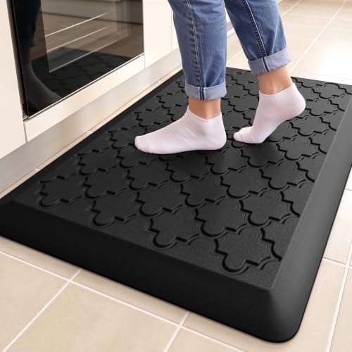 TranquilRelax Anti-Fatigue Kitchen Mat - 17" x 24" Non-Slip Memory Foam