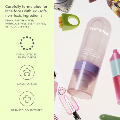 Evereden Kids Multi-Vitamin Hydrating Face Mist - EWG Verified