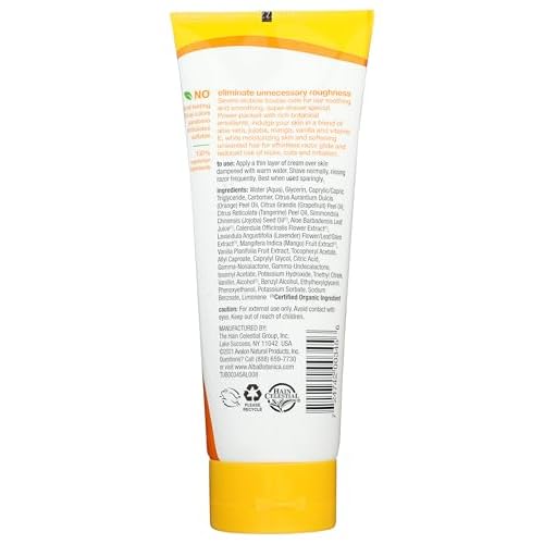 Alba Botanica Very Emollient Cream Shave, Mango Vanilla, 8 Oz