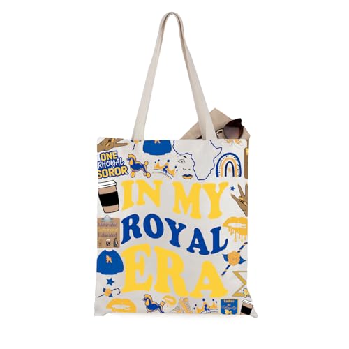 WCGXKO Gold & Royal Blue Canvas Tote Bag - Sorority Gift