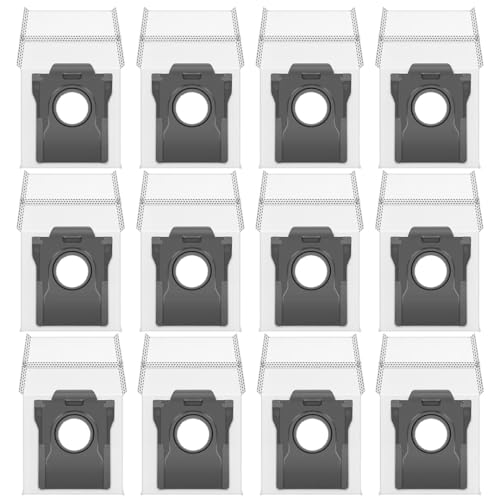12 Pack Replacement Dust Bags for Dreame Robot Vacuums