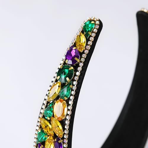 Colorful Rhinestone Padded Headband - Sparkly Crystal Hair Accessory