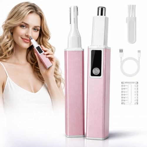TailWaggers 2-in-1 Rechargeable Nose & Ear Hair Trimmer - Waterproof