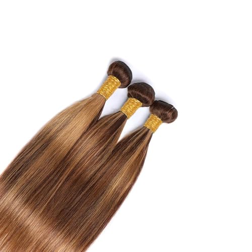 Peenoll P4/27 Highlight Human Hair Bundles - Brazilian Straight Virgin Hair
