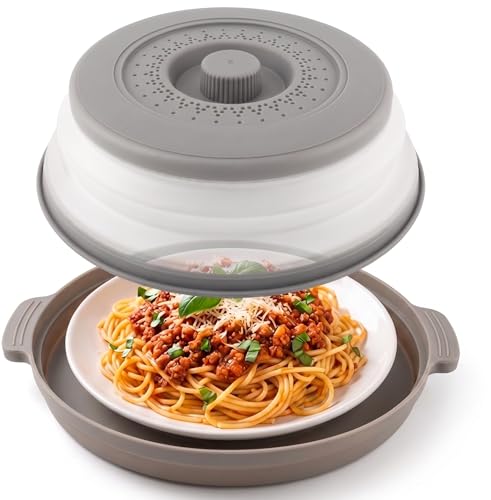 Microwave Cover for Food - 2-in-1 Anti-Scald Splatter Guard