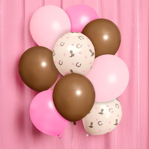 24 Pack Cowgirl Balloons - Western Rodeo Party Decor