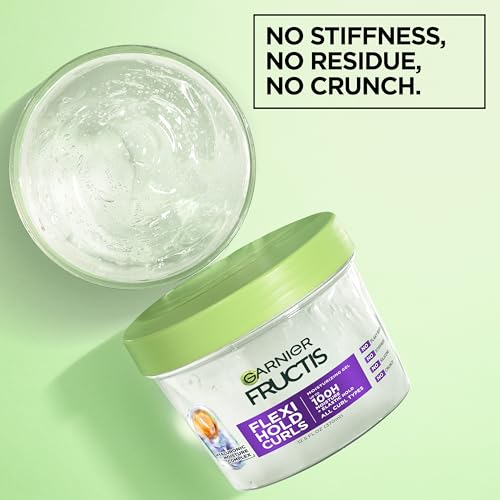 Garnier Fructis Flexi Hold Curls Gel - 100HR Moisture & Definition, 12.5 Fl Oz