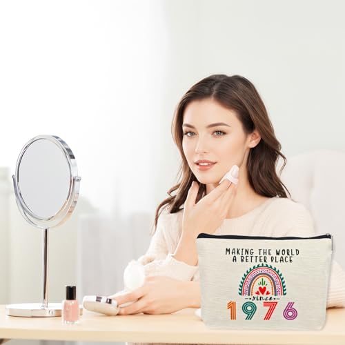 50th Birthday Makeup Bag for Women - 1976 Birthday Gift Idea