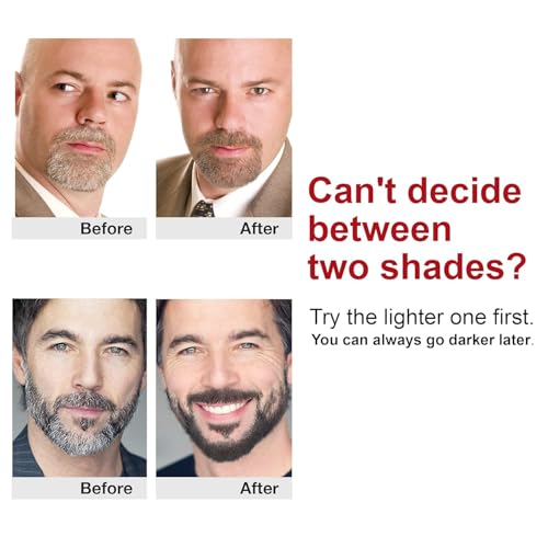 Godefroy Beard and Mustache Dye for Men - Jet Black, 6 Weeks of Gray Coverage