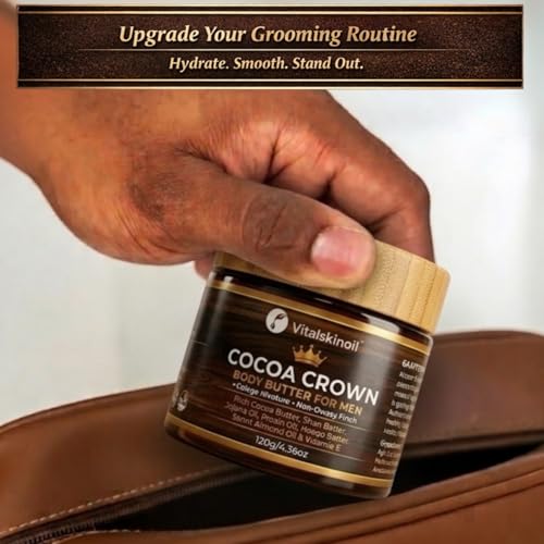 Cocoa Crown Cologne-Infused Body Butter for Men - Shea & Cocoa Moisturizer