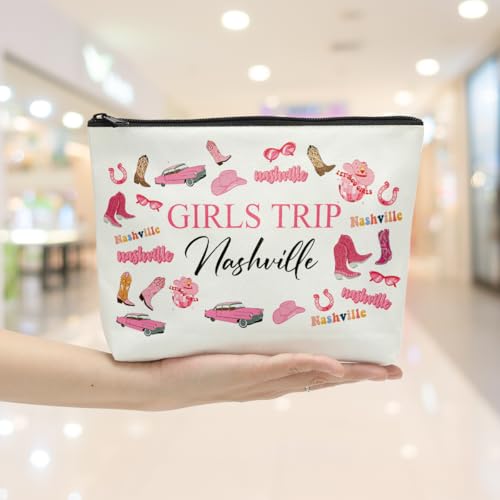 6Pcs Nashville Travel Makeup Bags – Stylish Gifts for Women