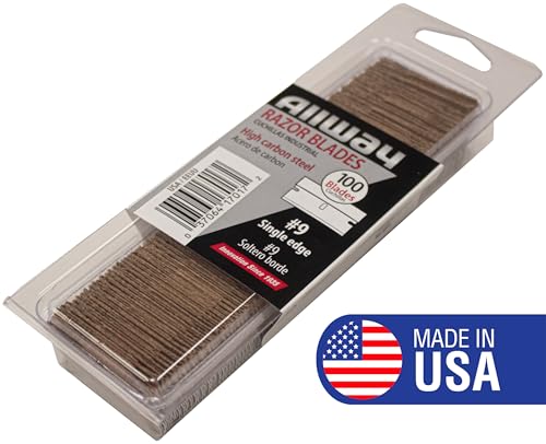 Heavy-Duty Single Edge Razor Blades - 100 Pack for Scrapers