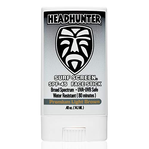 Headhunter SPF 45 Waterproof Face Sunscreen Stick - Tinted Light Brown