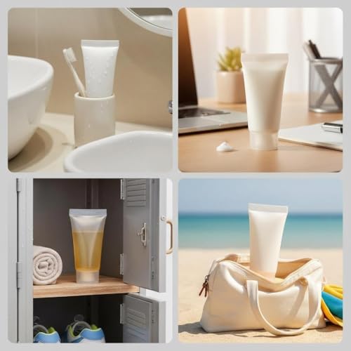 20 Pcs 5ml Refillable Travel Sample Bottles - Leakproof Plastic Containers