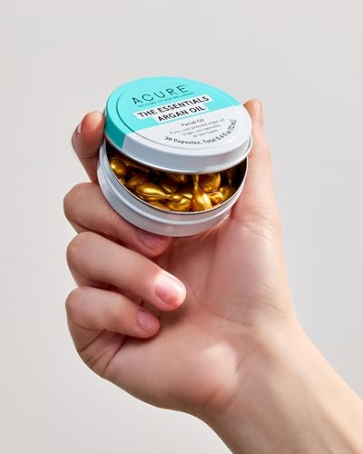 Acure Organic Argan Oil Single-Use Capsules, Travel-Friendly Skincare