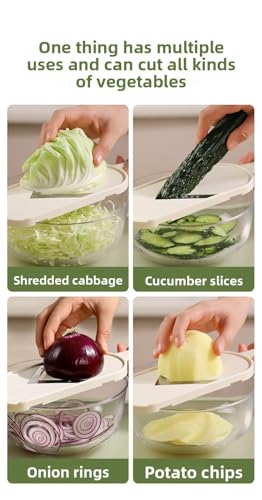 Cabbage Shredder & Vegetable Slicer with Cleaning Brush