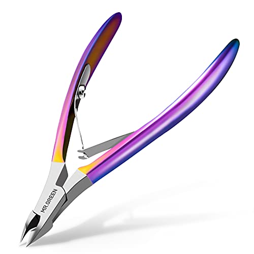 MR.GREEN Colored Titanium Cuticle Nippers - Precision Nail Clippers