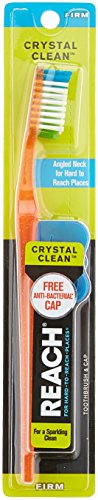 REACH Crystal Clean Firm Adult Toothbrush Pack of 4 - Quality Oral Care