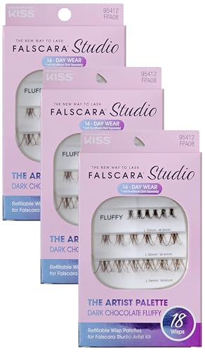 FALSCARA Studio Lash Extension Kit - Dark Chocolate Fluffy Clusters