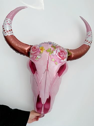 6-Piece Pink Cowgirl Balloon Set with Disco Ball - Boho Party Decor