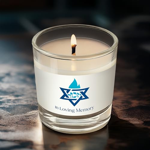 Ohr Candles Yahrzeit Memorial Candles - 26 Hour Burn Time, 4 Pack