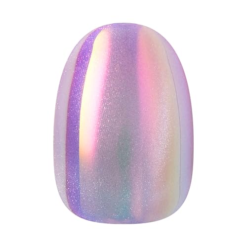 KISS Glam Short Round Press-On Nails - Pink 32-Piece Manicure Set