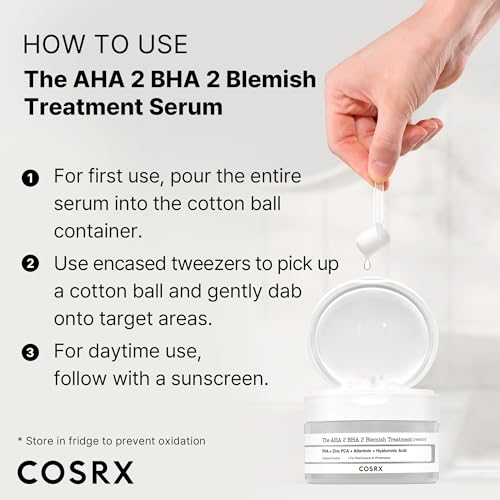 COSRX AHA 2% BHA 2% Blemish Spot Treatment Serum 50g for Acne & Scar Reduction