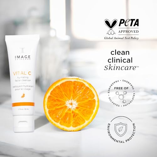IMAGE Skincare VITAL C Hydrating Facial Cleanser 1.7oz - Gentle Vitamin C & A Face Wash