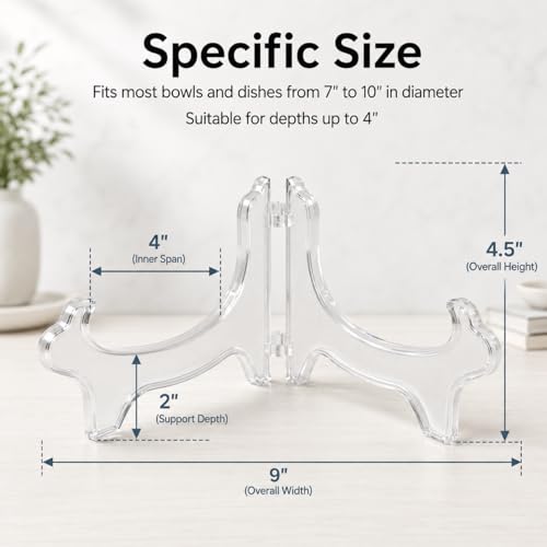 Artliving Large Bowl Display Stand Easel - Fits 7" to 10" Bowls