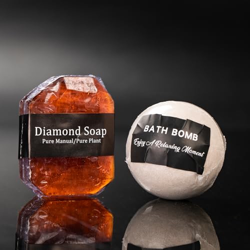 Men's Self-Care Gift Set with Bath Salts, Grooming & Relaxation Tools