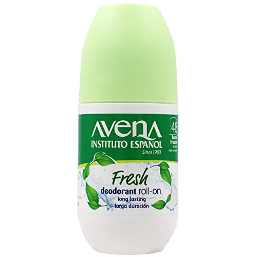 Avena Instituto Espanol Fresh Deodorant Roll-On 2-Pack, Long-Lasting, Alcohol-Free