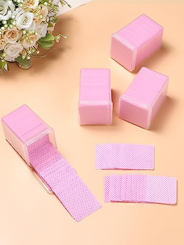 TEOYALL Lint Free Nail Wipes - 400 PCS Non-Woven Cleaning Pads