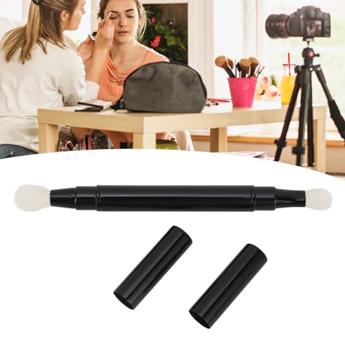 Dual Ended Eyeshadow Brush with Cap - Travel-Friendly Blending Tool