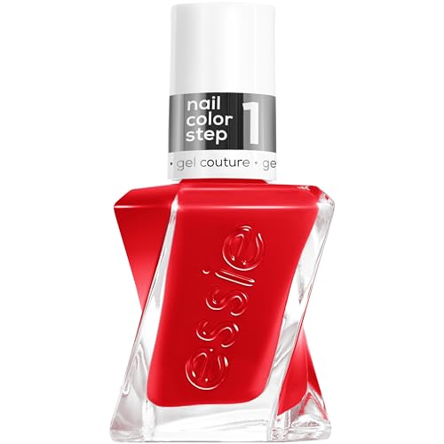 essie Gel Couture Nail Polish - Flashed, 0.46 fl oz - Long Lasting Vegan Red