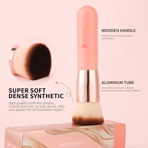 DUcare Flat Top Kabuki Foundation Brush Set - 2pcs