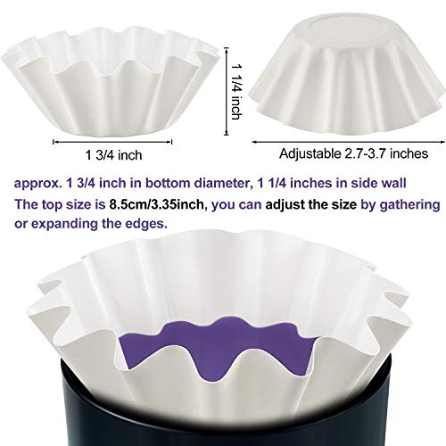 Boao 150 Pcs Reusable Wax Melt Liners, Leakproof Cups for Electric Warmers