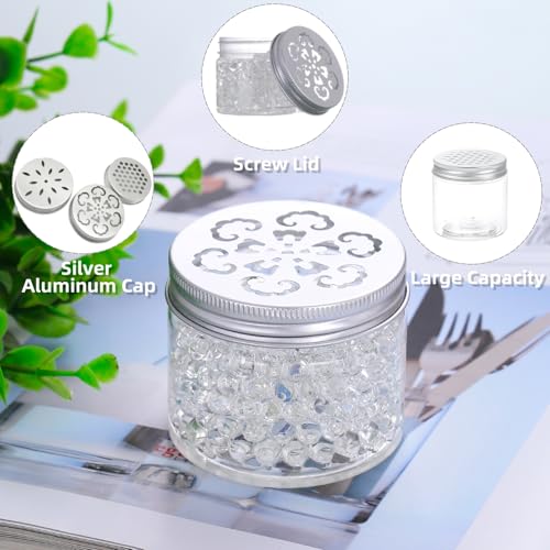 6 PCS Clear Storage Containers with Hollow Lids - 5 oz Aroma Bead Jars