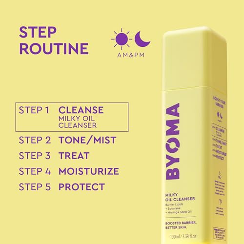 BYOMA Milky Oil Cleanser - Hydrating Oil-to-Milk Facial Cleanser