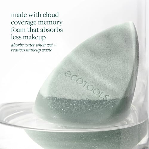 EcoTools Blurring Blender Makeup Sponge Duo - 2-Sided Latex-Free Sponges for Liquid & Cream Makeup