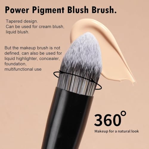 MAANGE 4-Piece Dual-Ended Makeup Brush Set - Foundation, Concealer, Blush, Eye