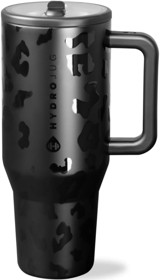 HydroJug 32 oz Insulated Water Bottle - Leak Resistant with Handle & Flip Straw | Pink Sand