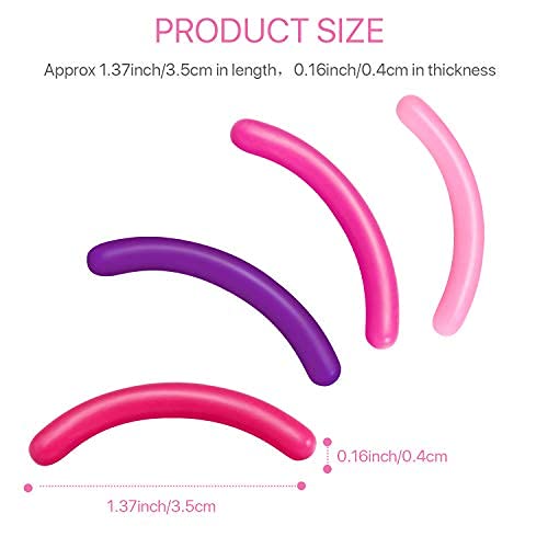 Mudder 80 Silicone Eyelash Curler Replacement Pads - 4 Colors