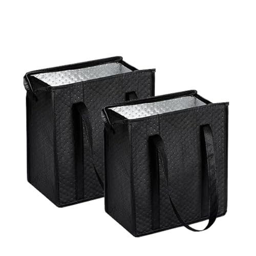 18L Insulated Grocery Bags - 2-Pack Reusable Cooler Totes